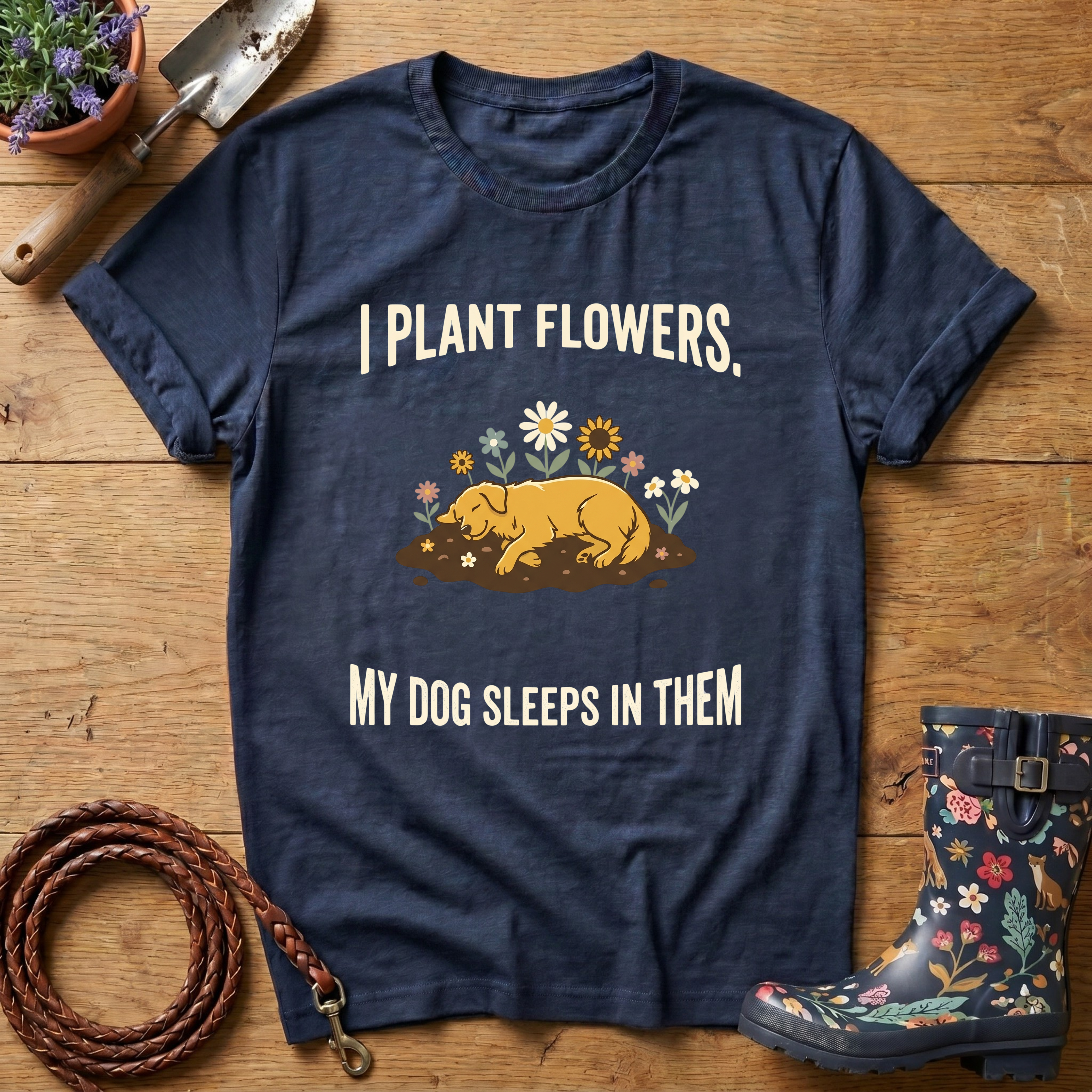 Sleeps In Flowers T-shirt