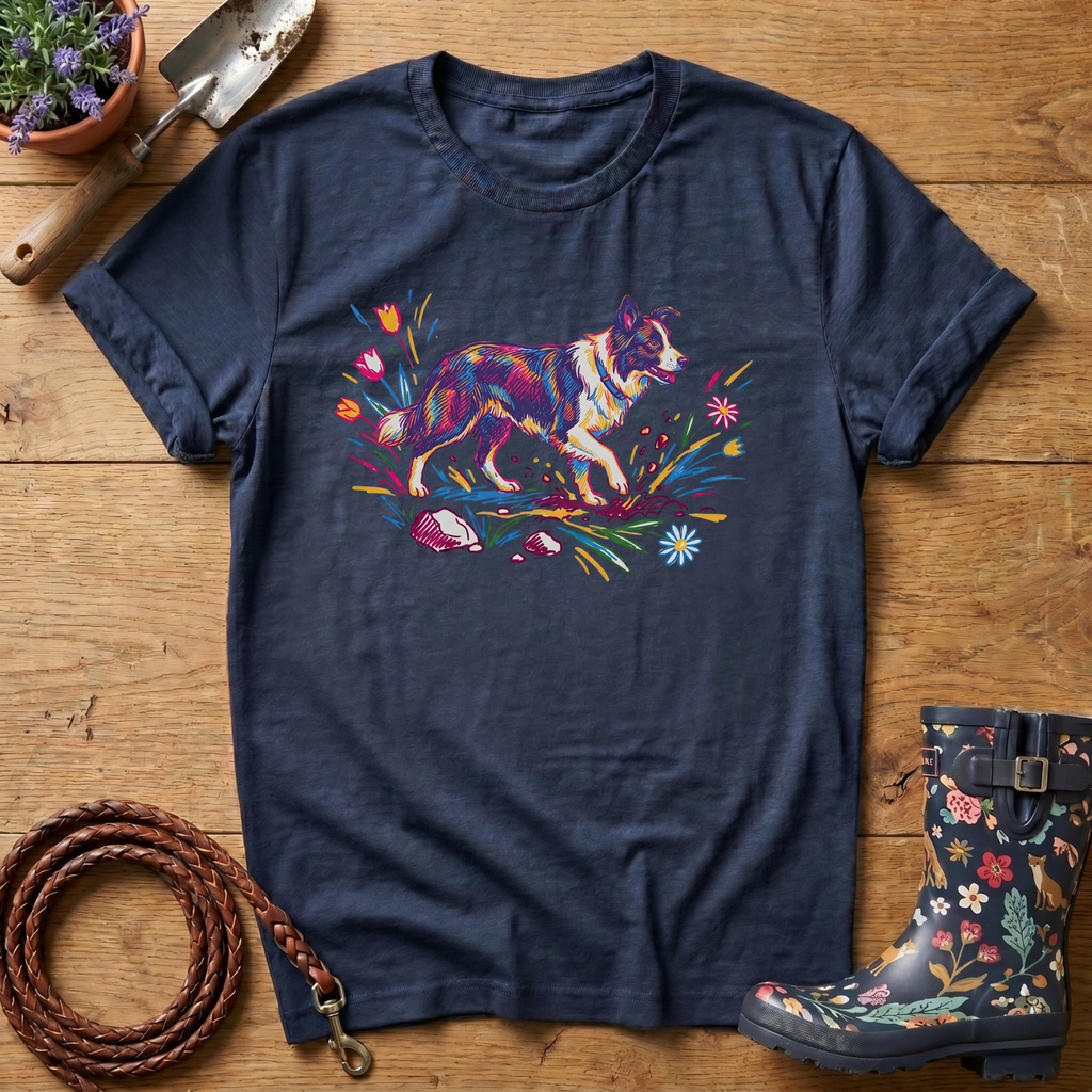 Border Collie Colour Pop T-shirt