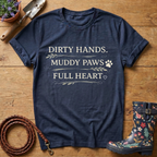 Dirty Hands, Muddy Paws, Leaf version T-shirt