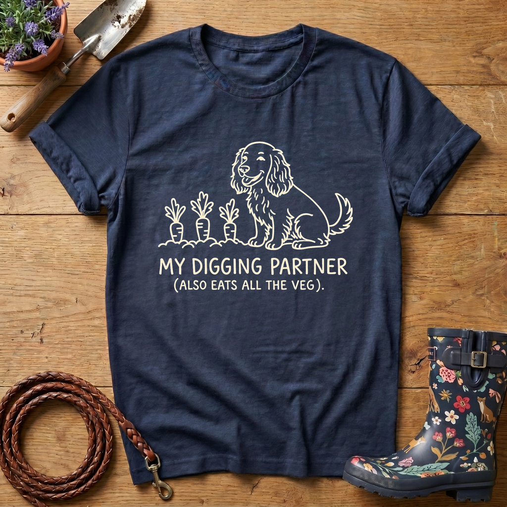 Spaniel 'Digging Partner' T-shirt