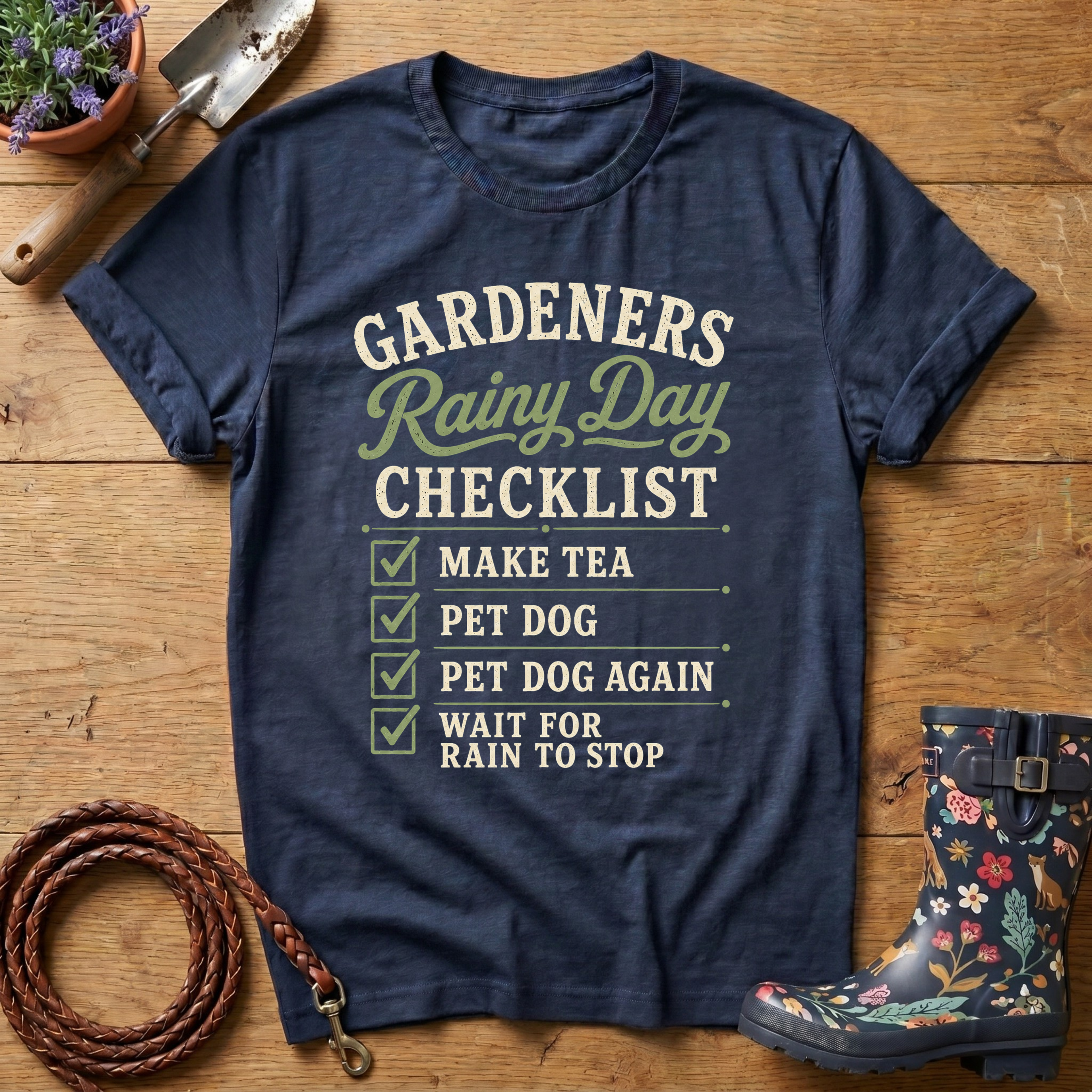 Rainy Day Checklist T-shirt