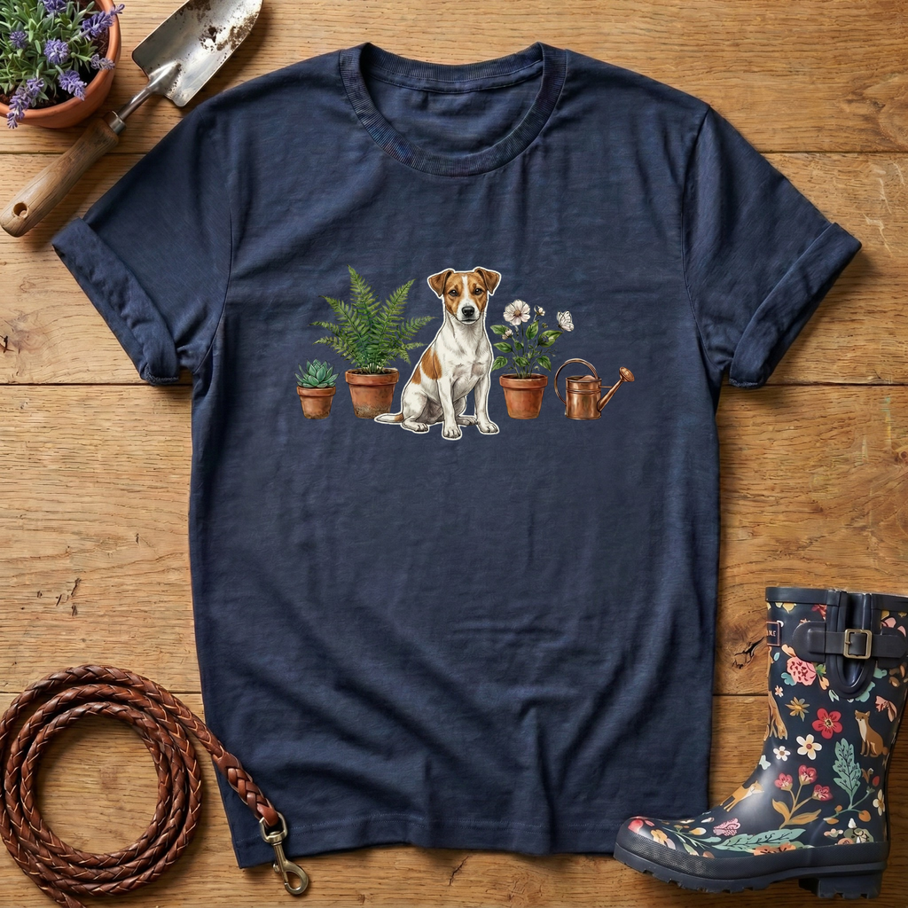 Jack Russel Guarding the Plants T-shirt
