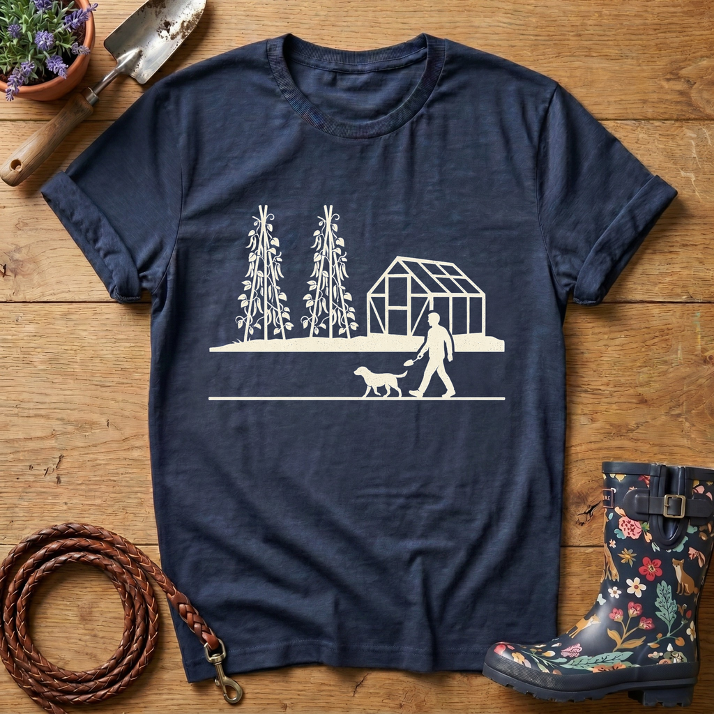 Walking to the greenhouse T-shirt