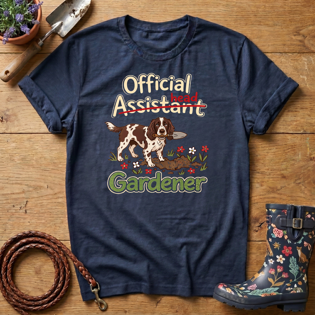 Spaniel Official Head Gardener T-shirt