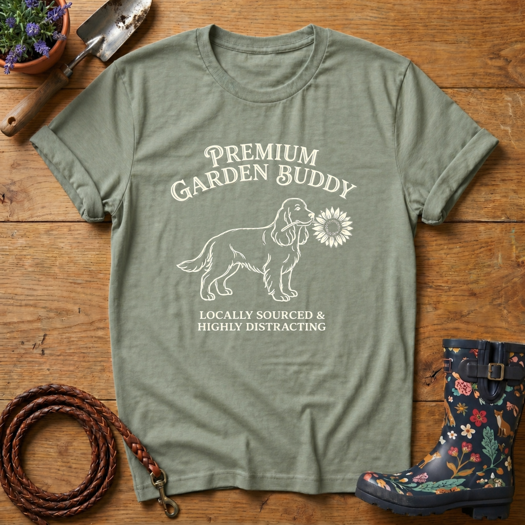 Spaniel Premium Garden Buddy T-shirt