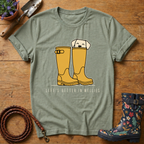 Life's Better In Wellies (yellow) T-shirt