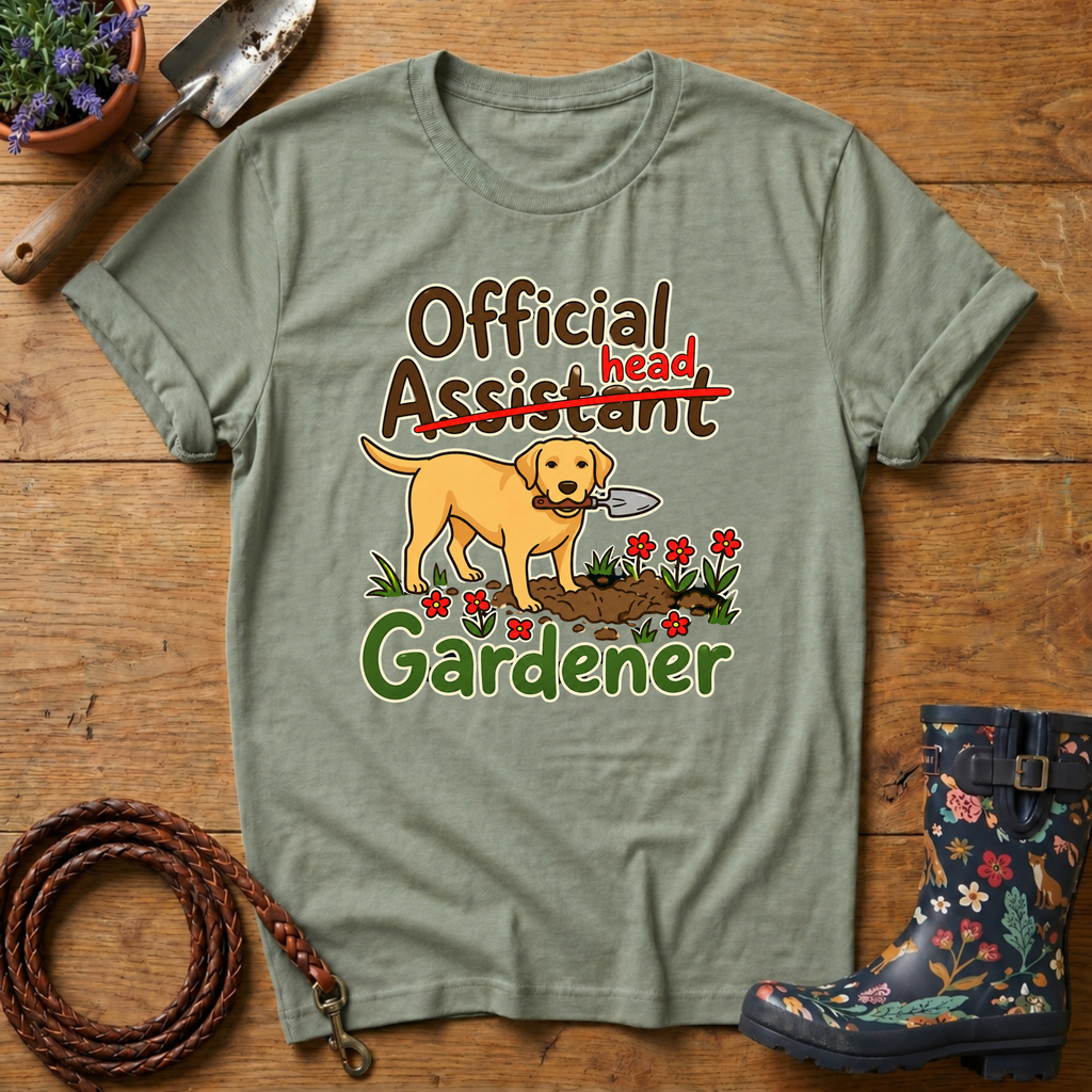 Official Head Gardener Labrador T-shirt