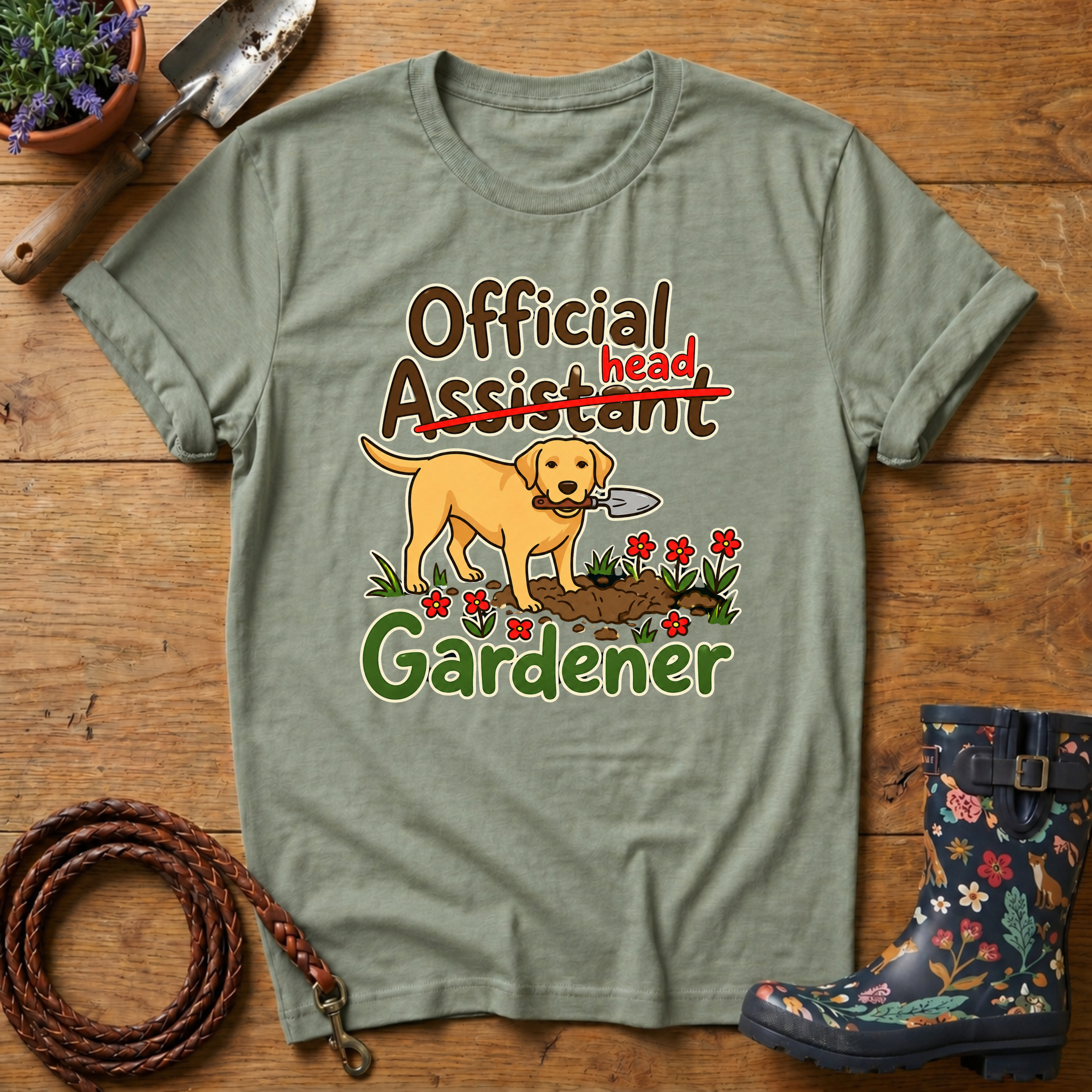 Official Head Gardener Labrador T-shirt