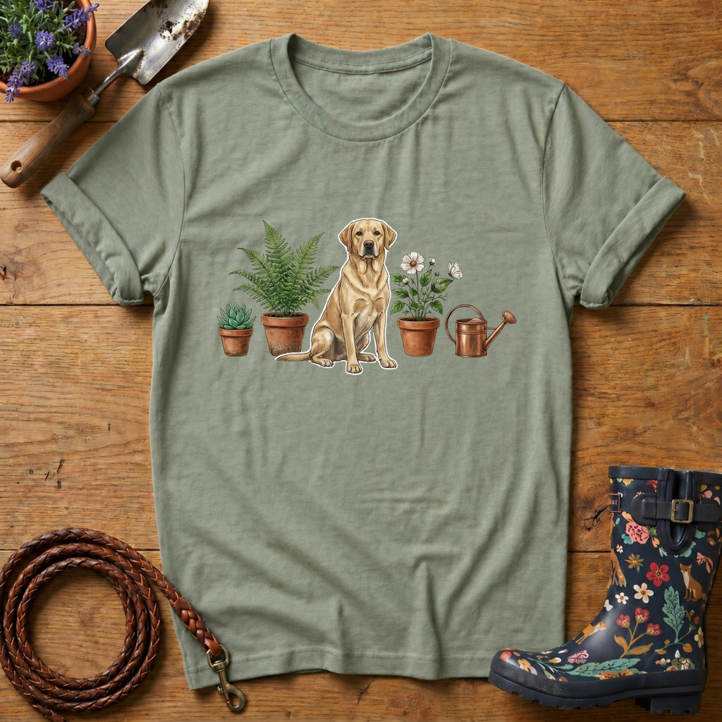 Labrador Pot Plants T-shirt