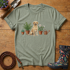 Labrador Pot Plants T-shirt