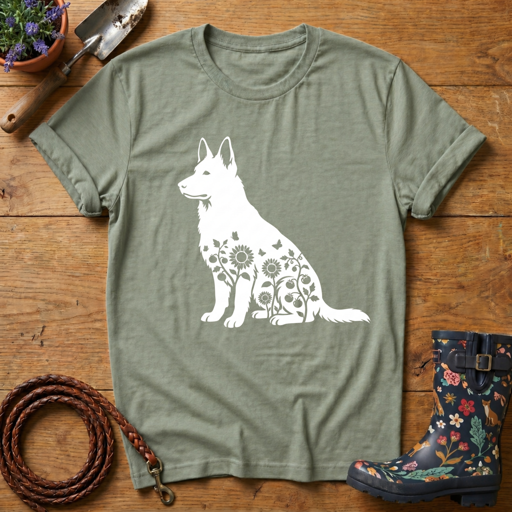 GSD Sunflowers & Butterfly T-shirt