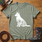 GSD Sunflowers & Butterfly T-shirt