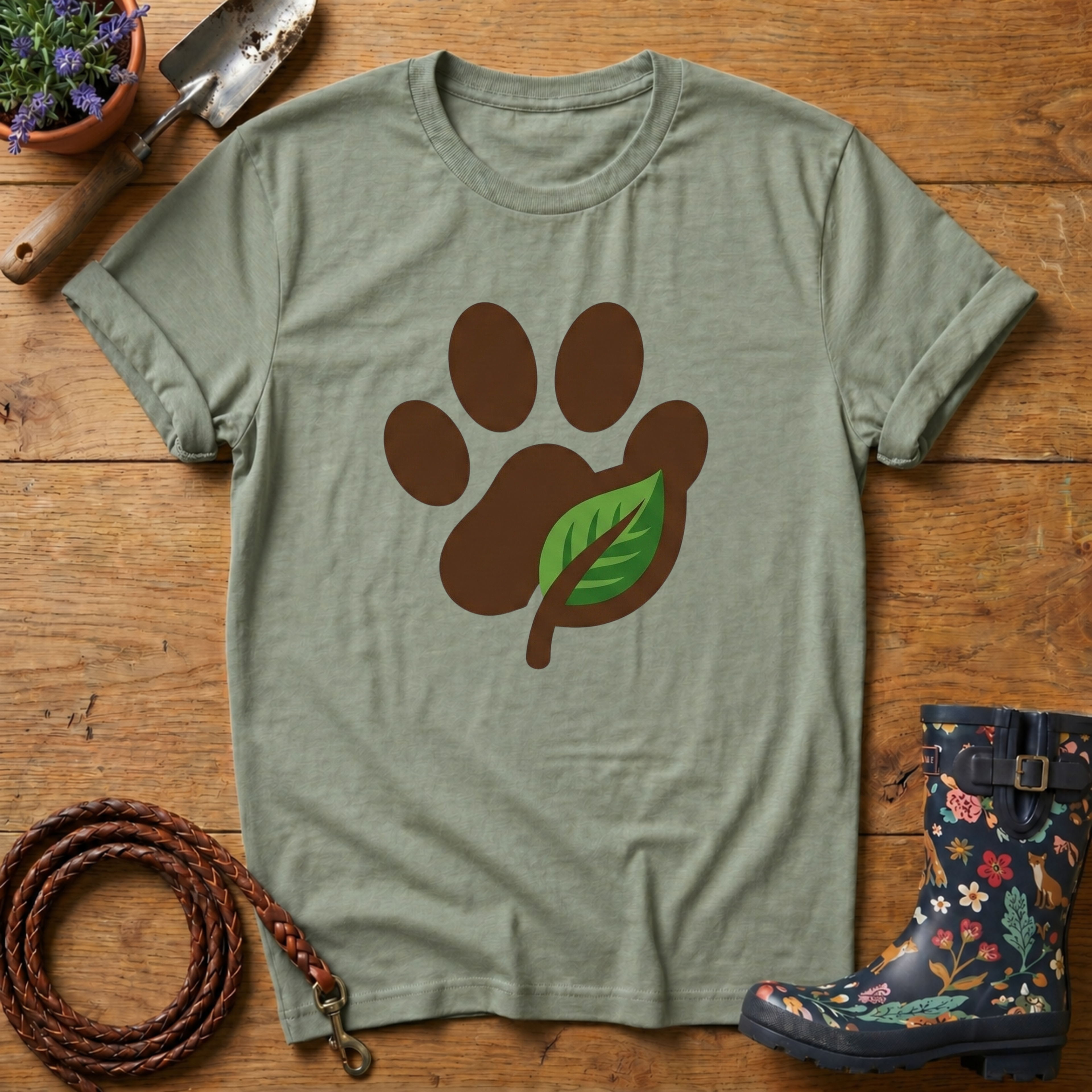 Paw Print Leaf T-shirt