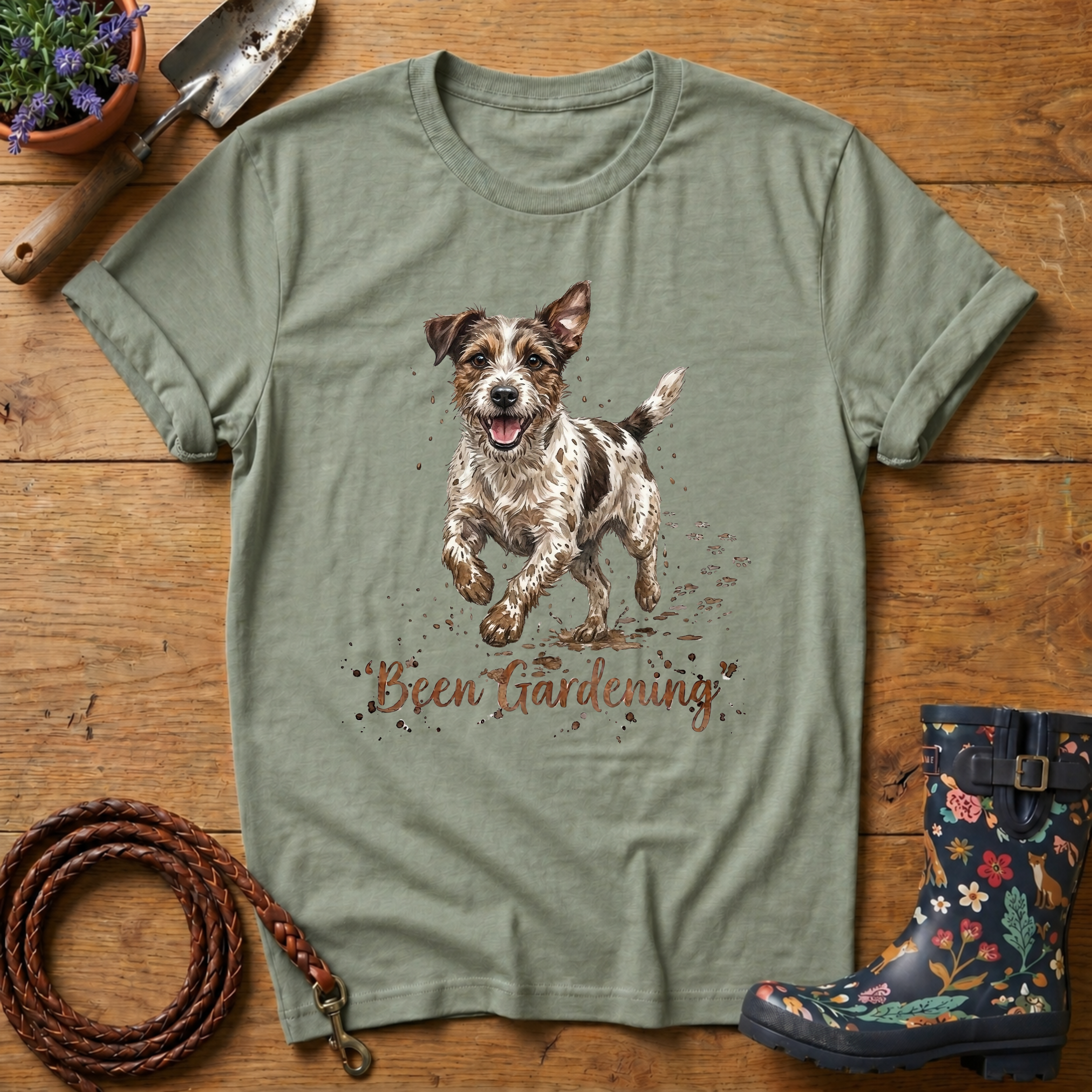 Jack Russell 'Been Gardening' T-shirt