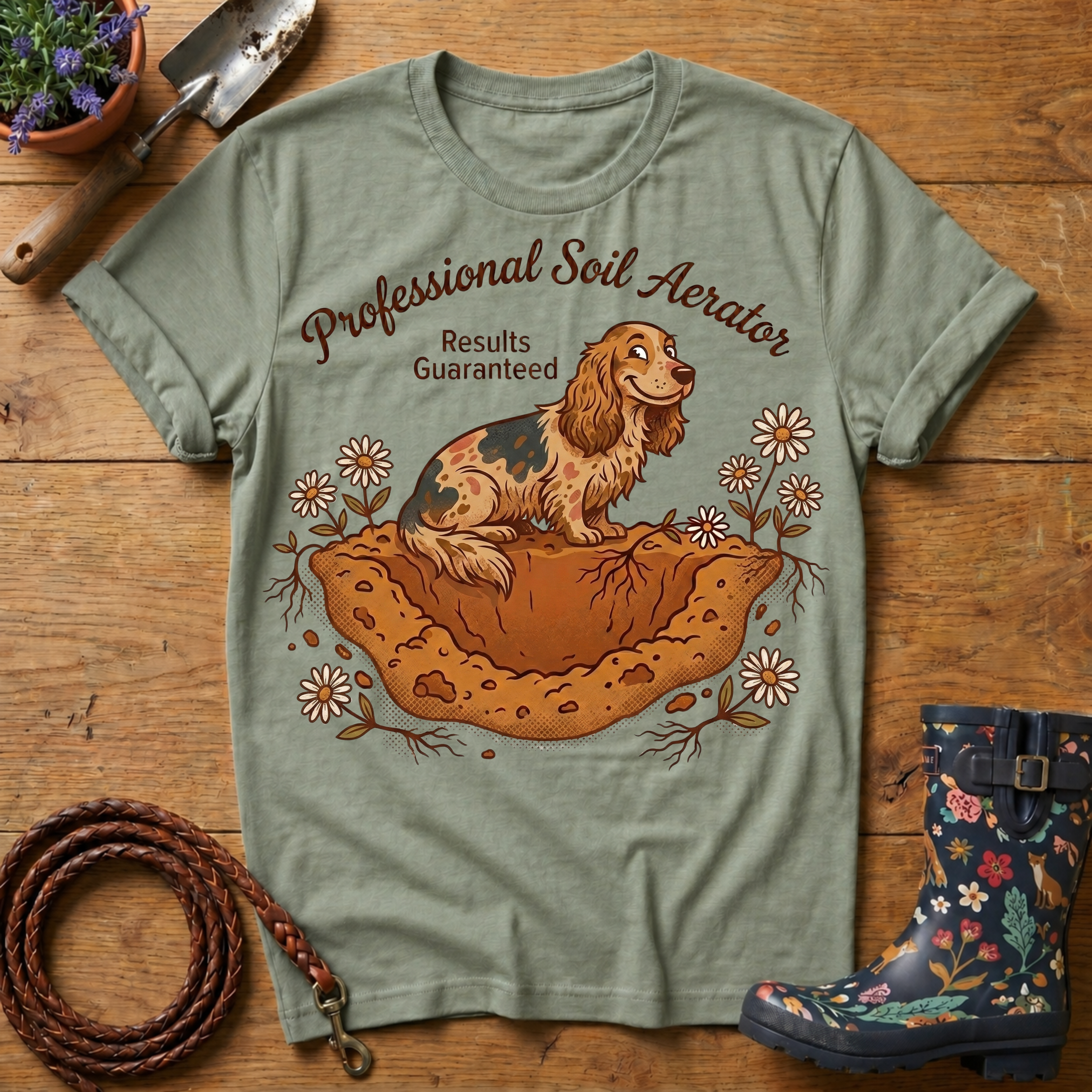 Spaniel Professional Soil Aerator T-shirt