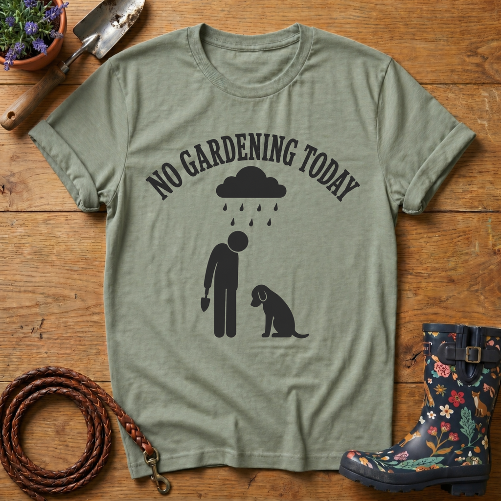 No Gardening Today T-shirt