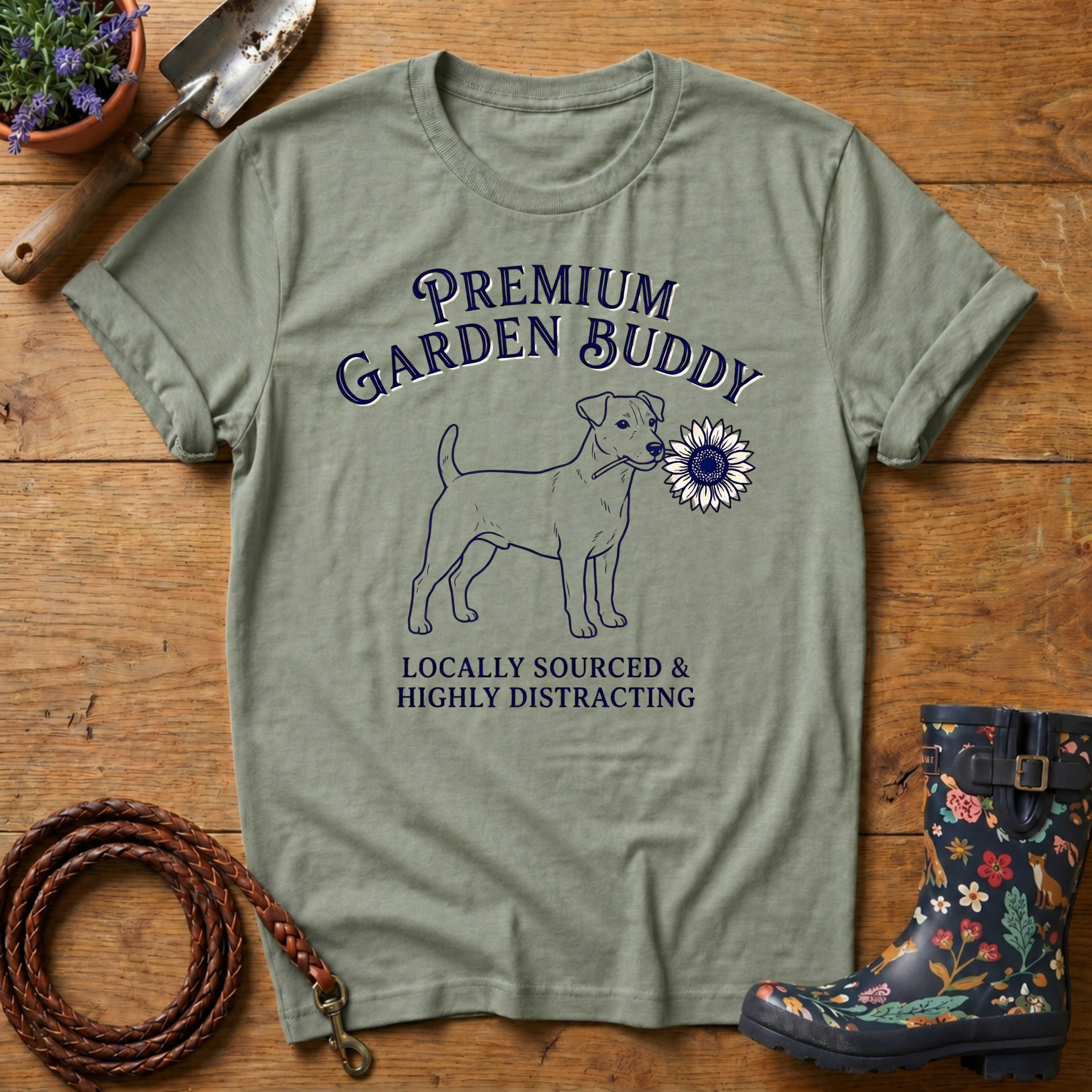 Jack Russel Premium Garden Buddy T-shirt