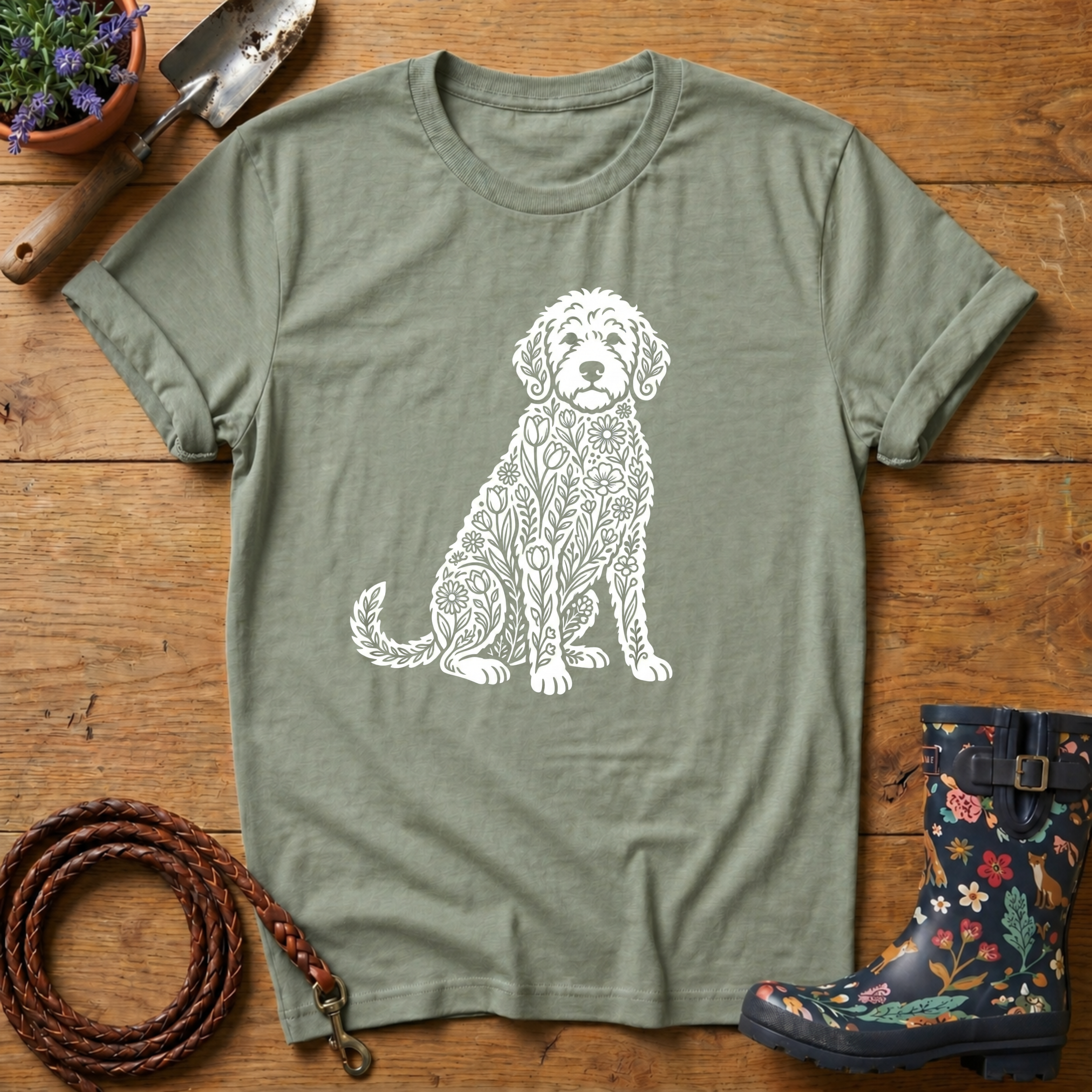 Cockapoo of Flowers T-shirt