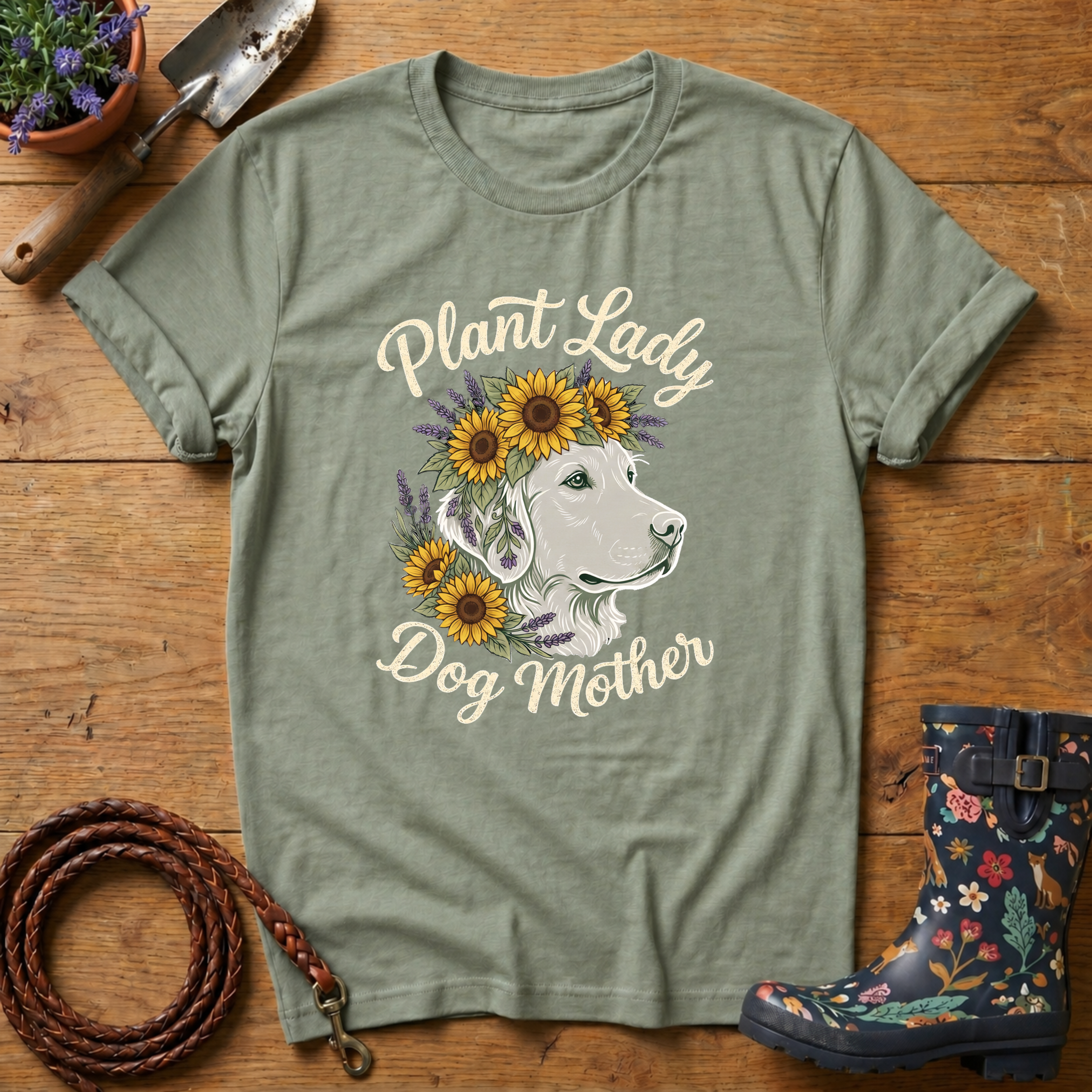 Plant Lady, Dog Mother T-shirt