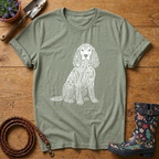 Spaniel of Flowers T-shirt