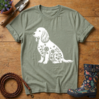 Spaniel Sunflowers & Butterflies T-shirt
