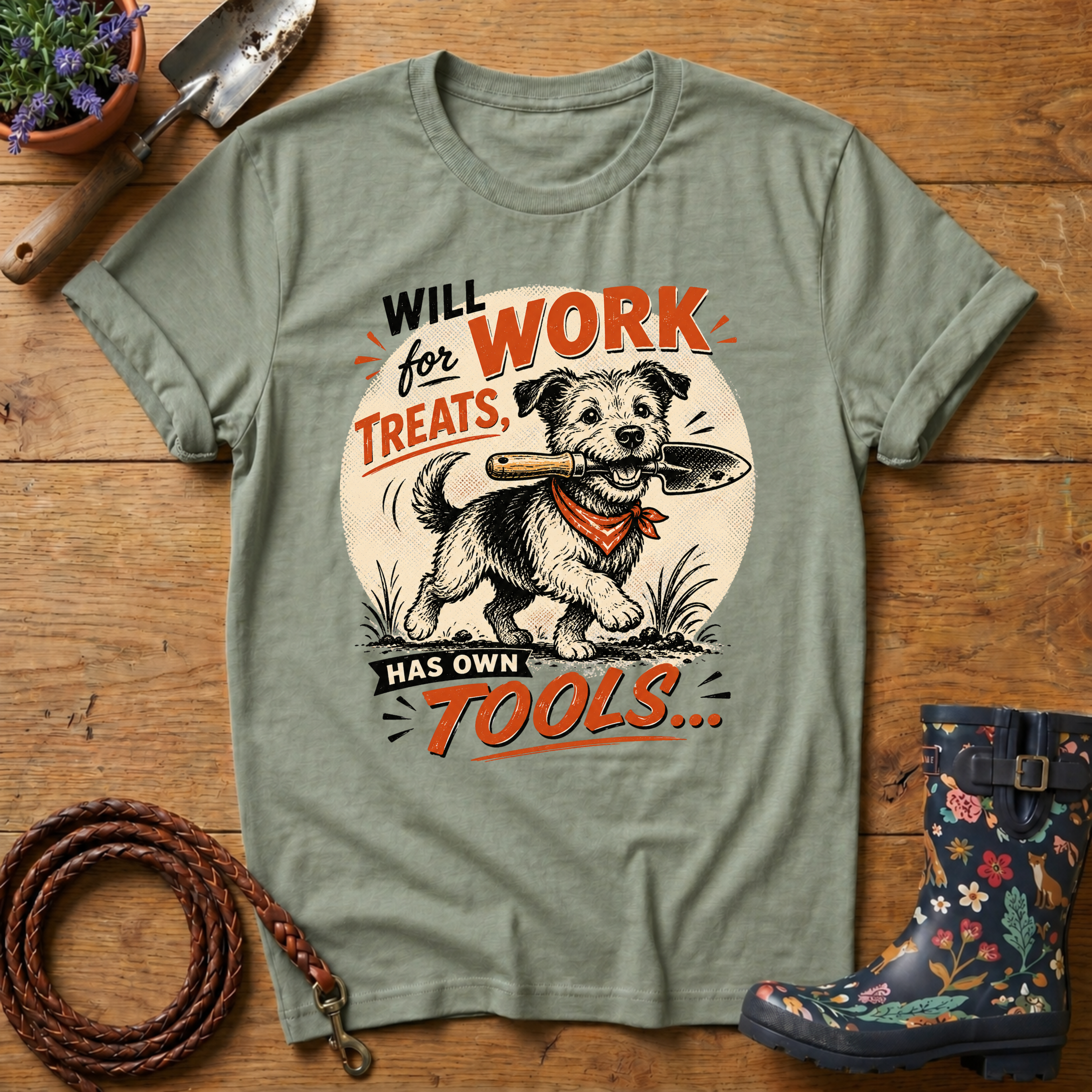 Will Work For Treats T-shirt