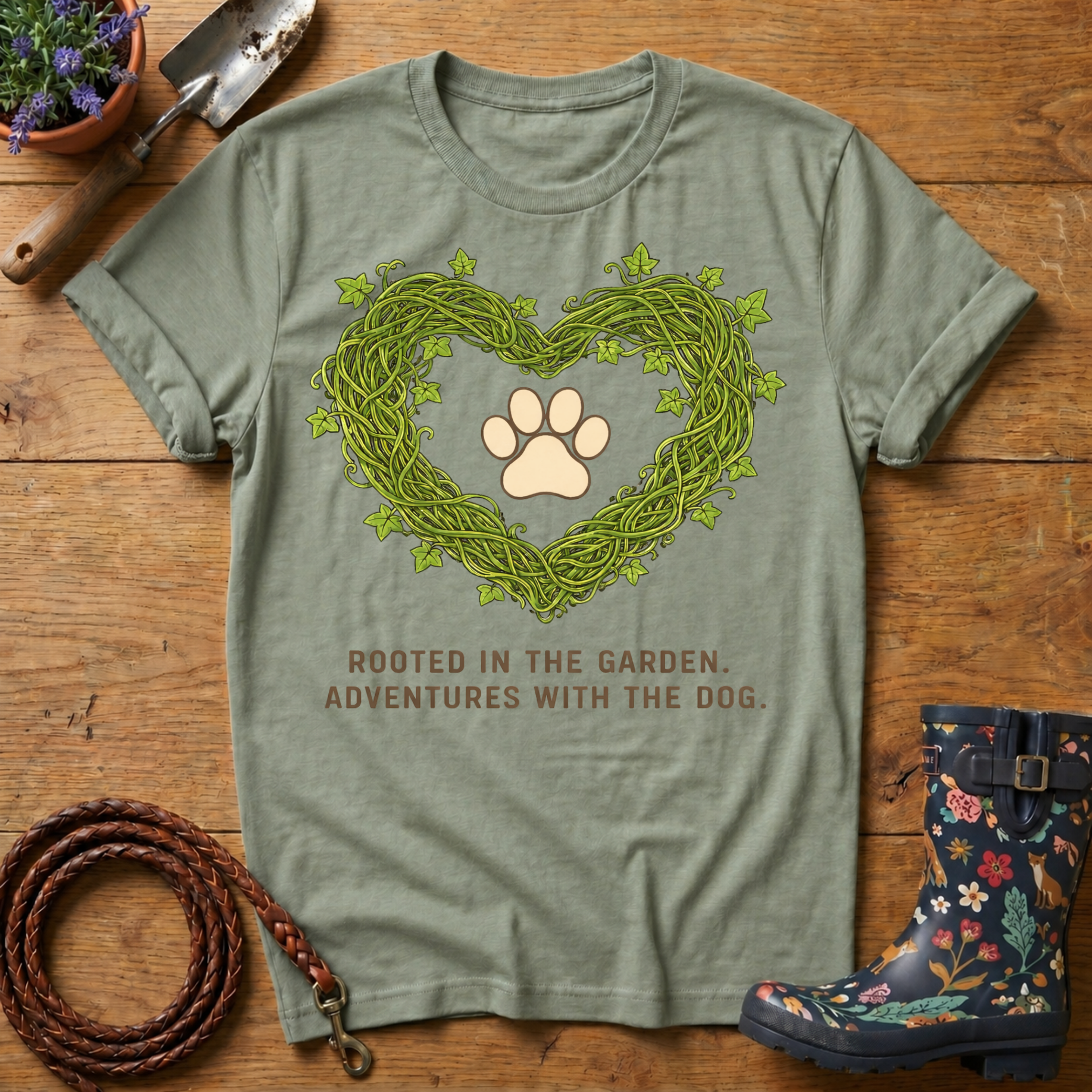 Rooted in the Garden (green) T-shirt