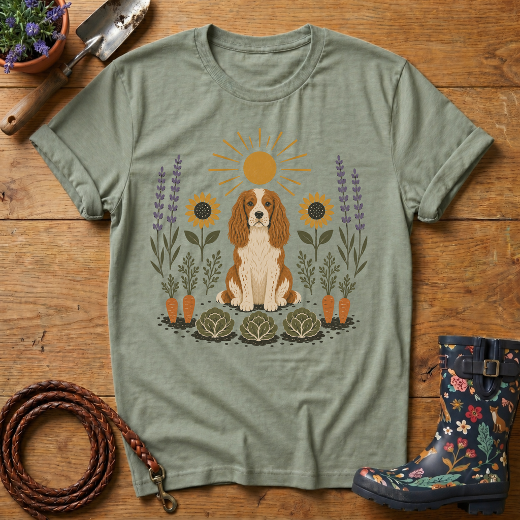 Spaniel Loves Veg T-shirt