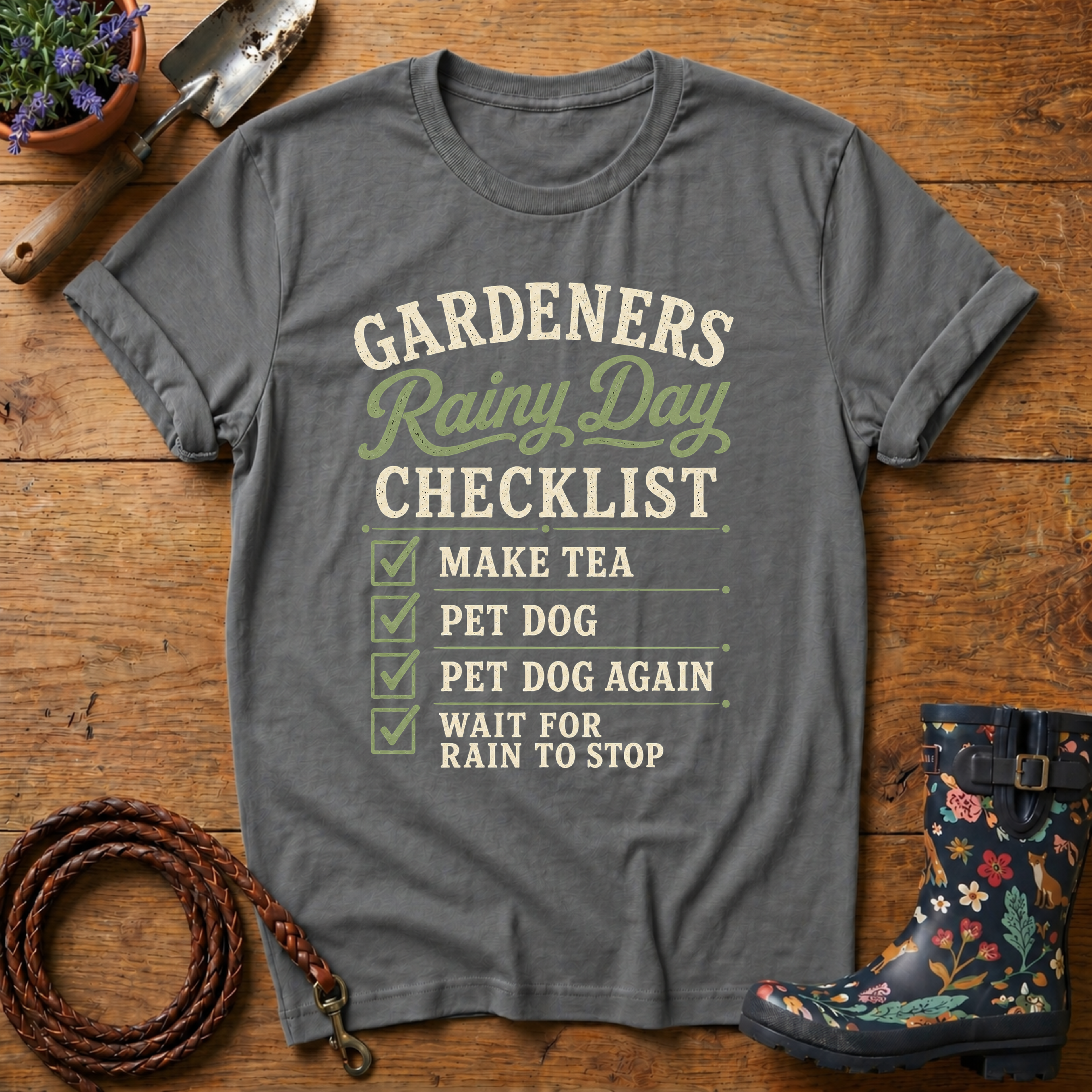 Rainy Day Checklist T-shirt