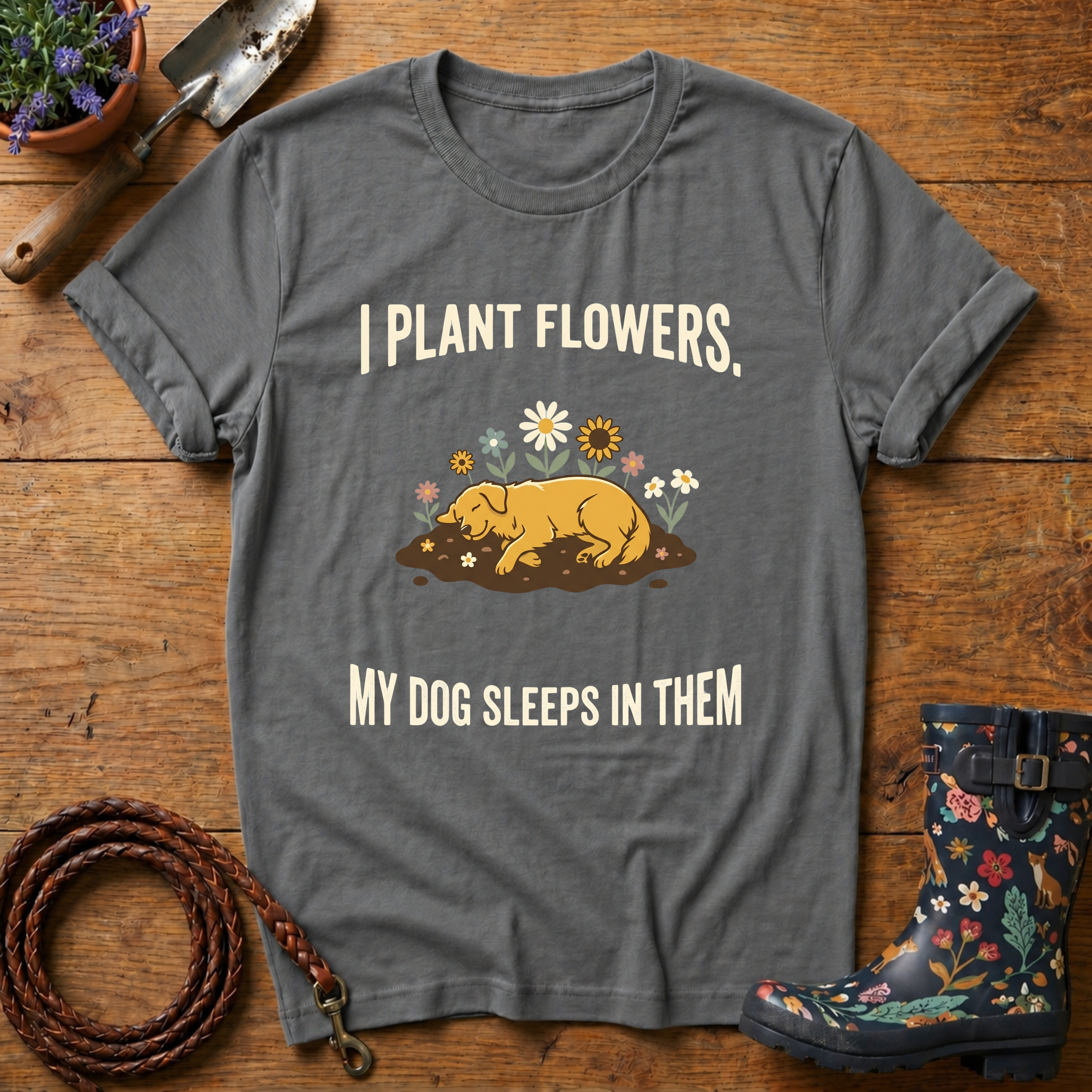 Sleeps In Flowers T-shirt