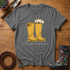 Life's Better In Wellies (yellow) T-shirt