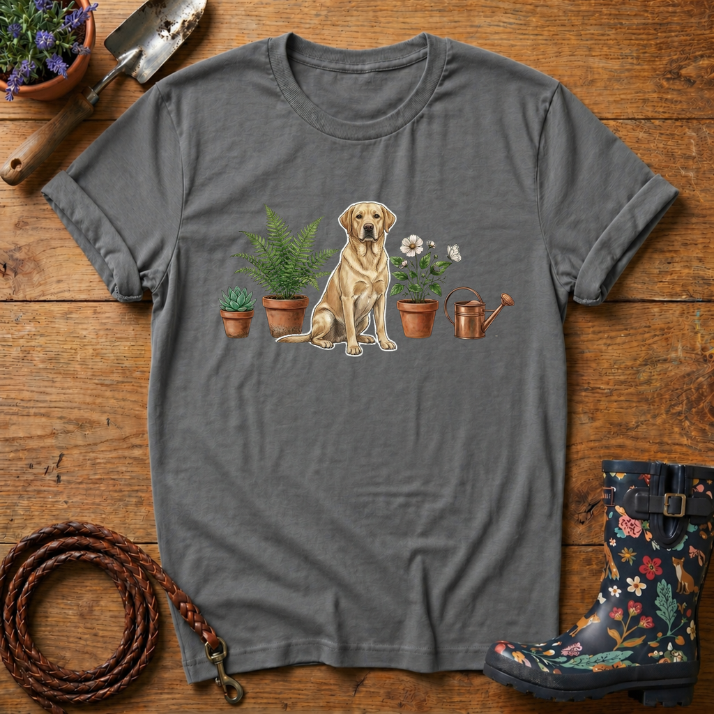 Labrador Pot Plants T-shirt