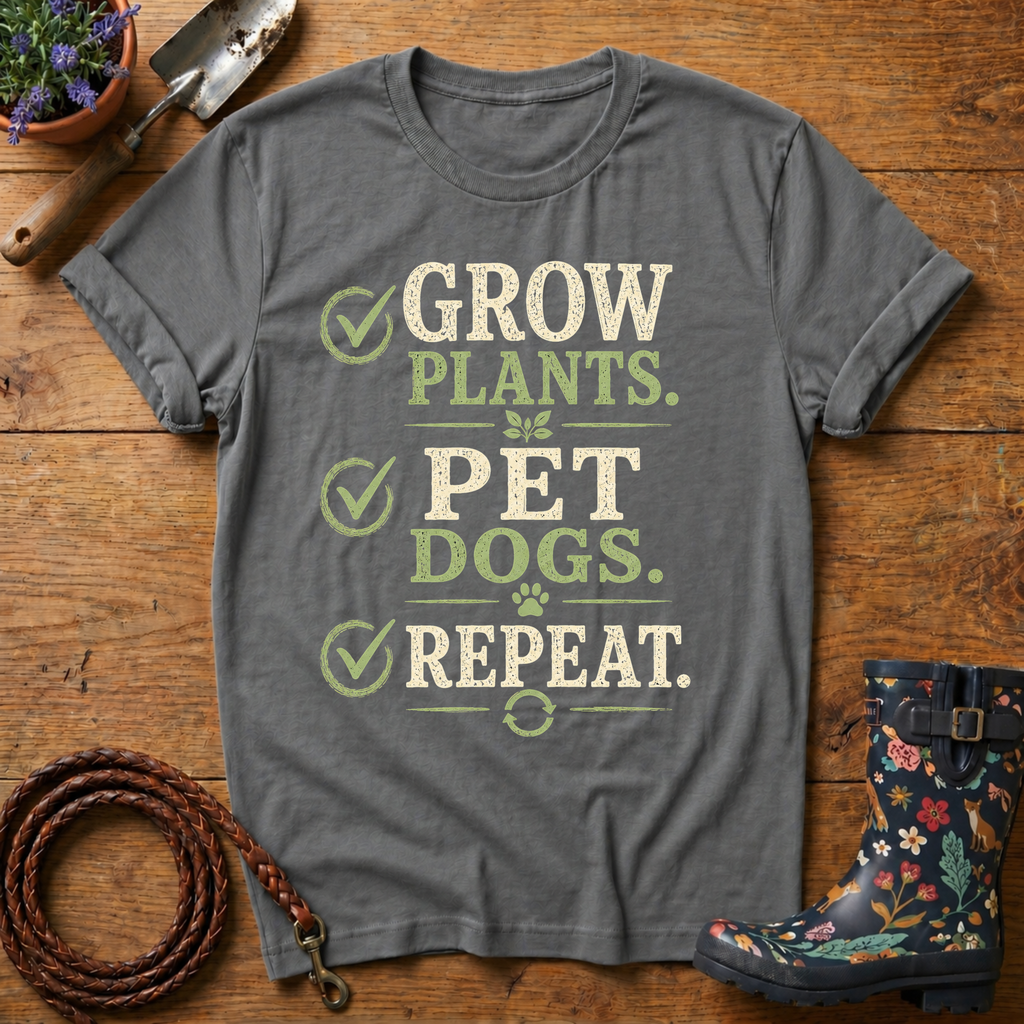 Grow Plants, Pet Dogs T-shirt