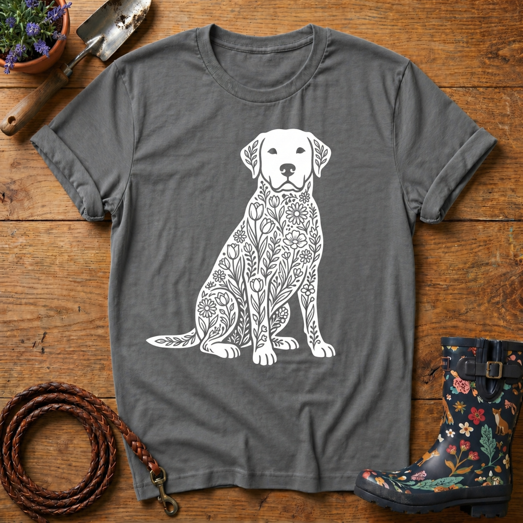 Labrador of Flowers T-shirt