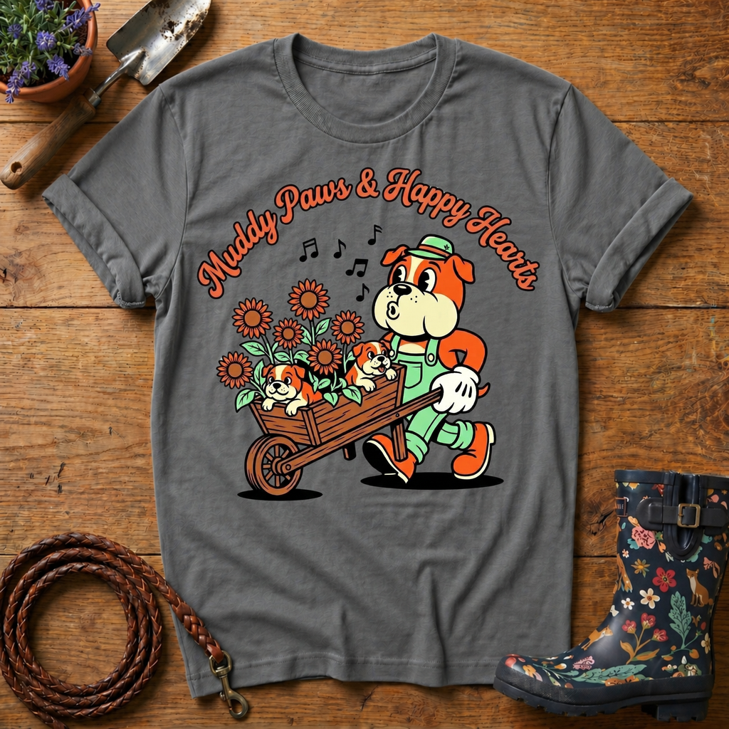 Muddy Paws & Happy Hearts T-shirt
