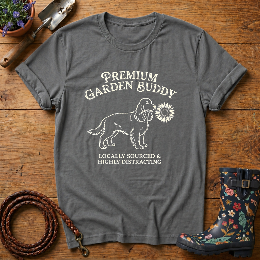 Spaniel Premium Garden Buddy T-shirt