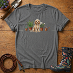 Cockapoo with Potted Plants T-shirt