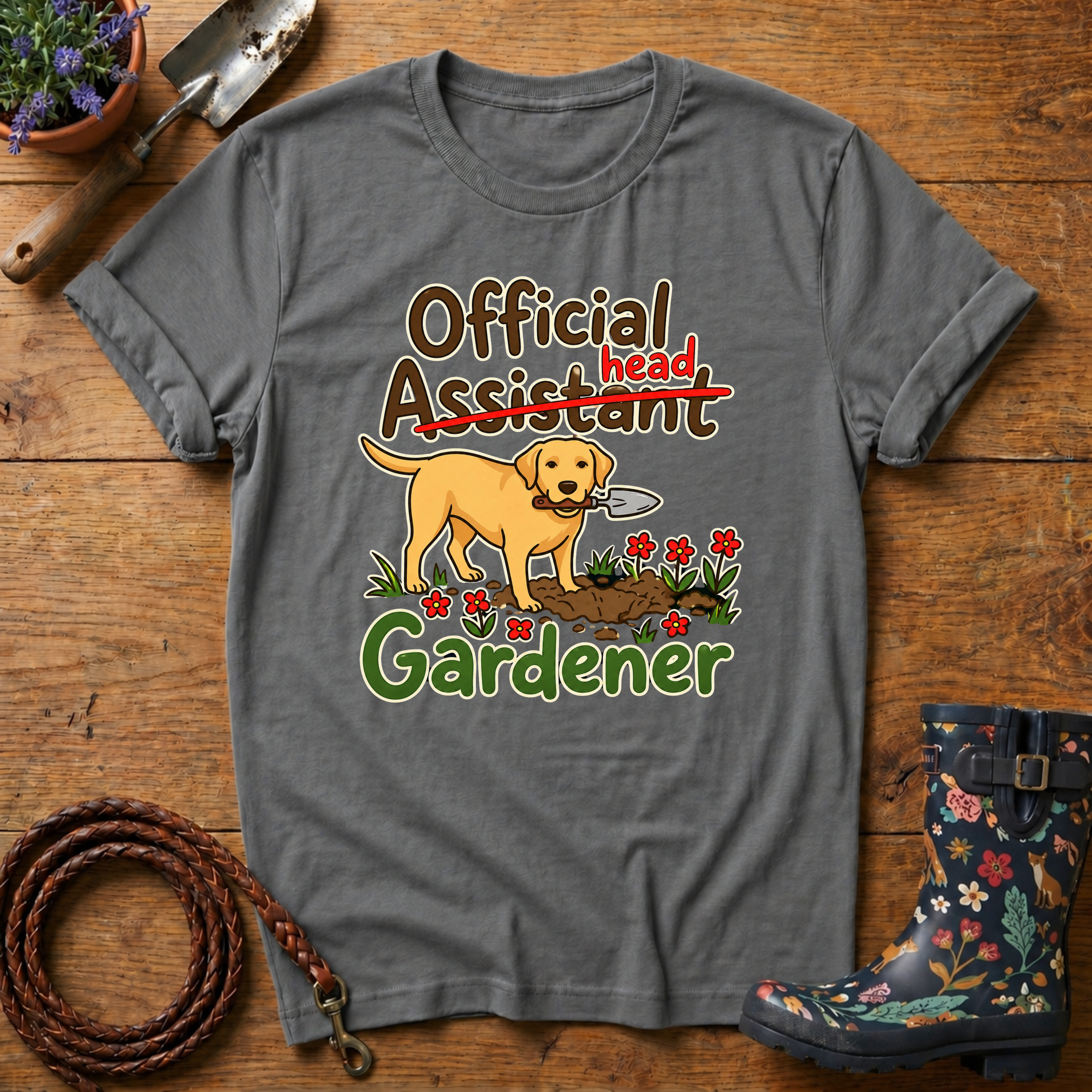 Official Head Gardener Labrador T-shirt