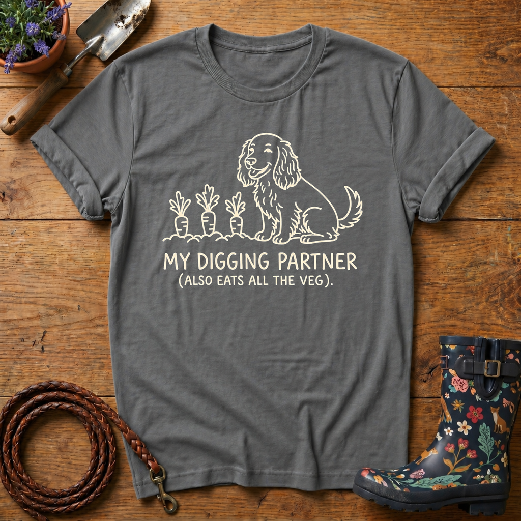 Spaniel 'Digging Partner' T-shirt