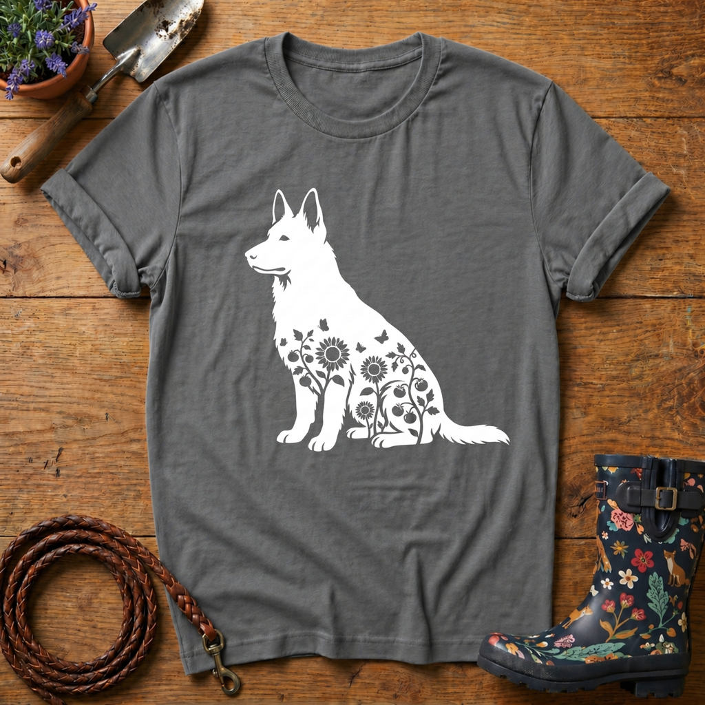GSD Sunflowers & Butterfly T-shirt