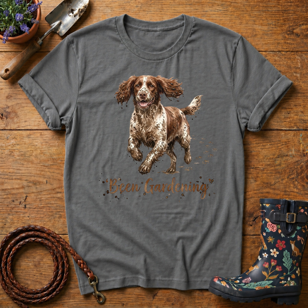 Cocker Spaniel 'Been Gardening' T-shirt