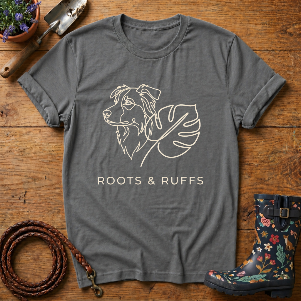 Boarder Collie Roots & Ruffs T-shirt