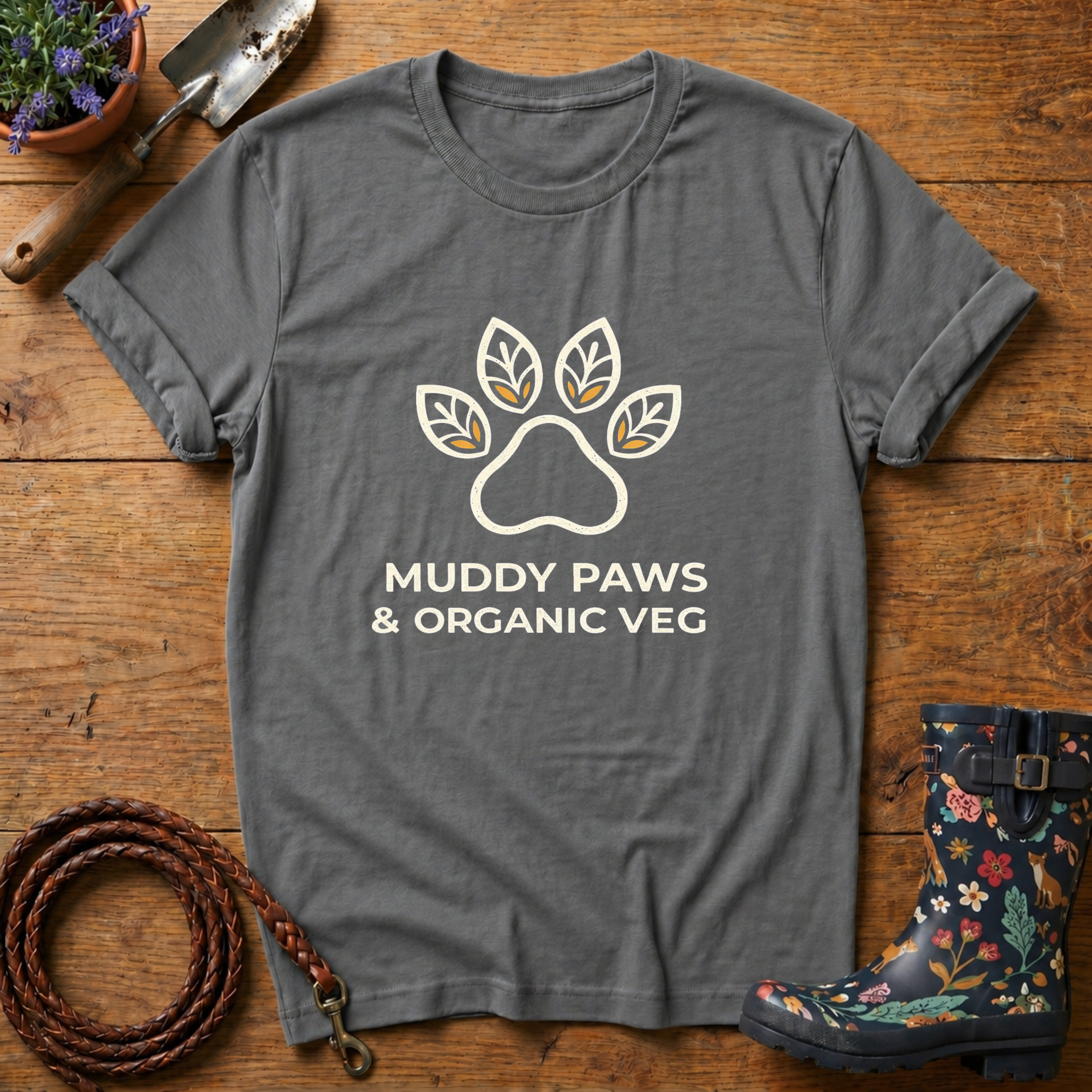 Muddy Paws & Organic Veg T-shirt