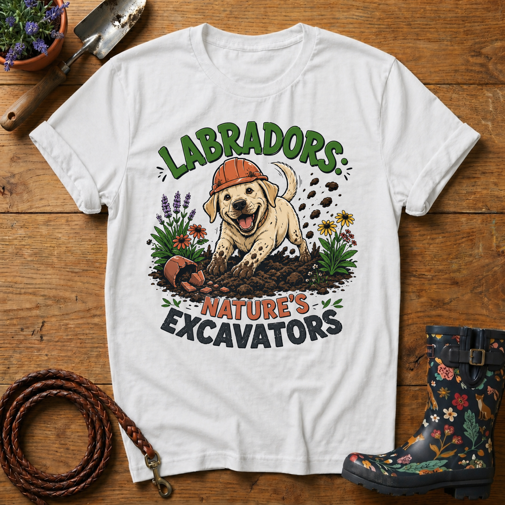 Labradors, Natures Excavators T-shirt