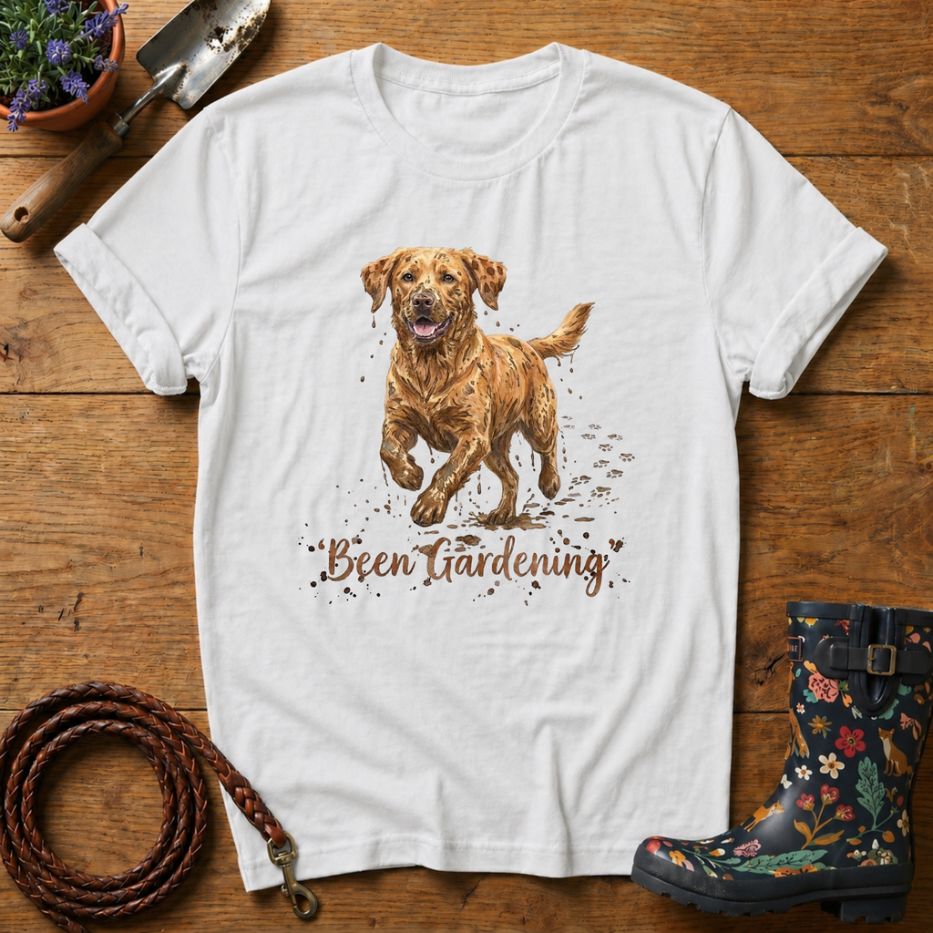Golden Lab 'Been Gardening' T-shirt