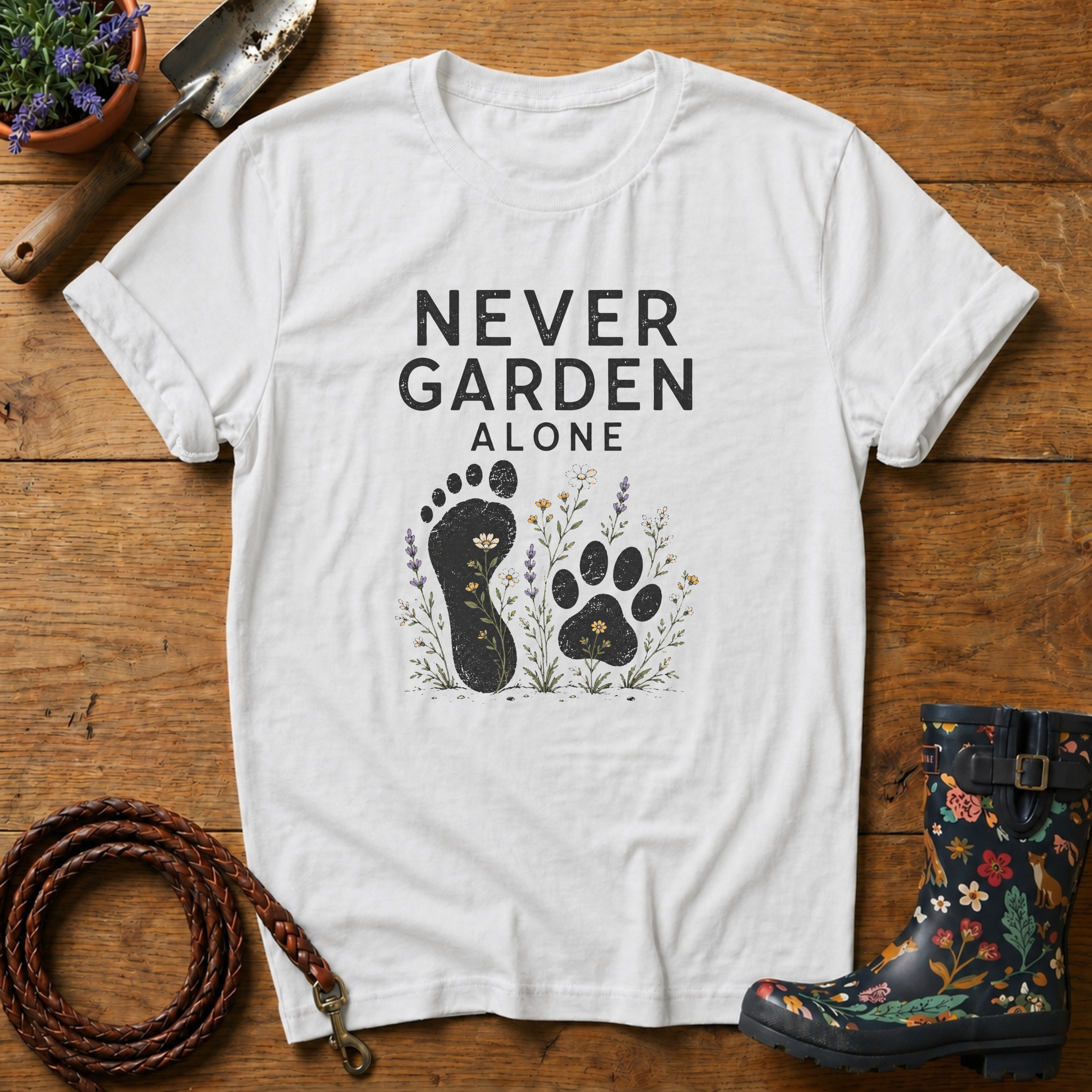 Never Garden Alone T-shirt