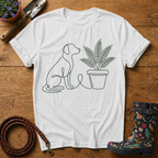 Labrador's Favourite Plant T-shirt