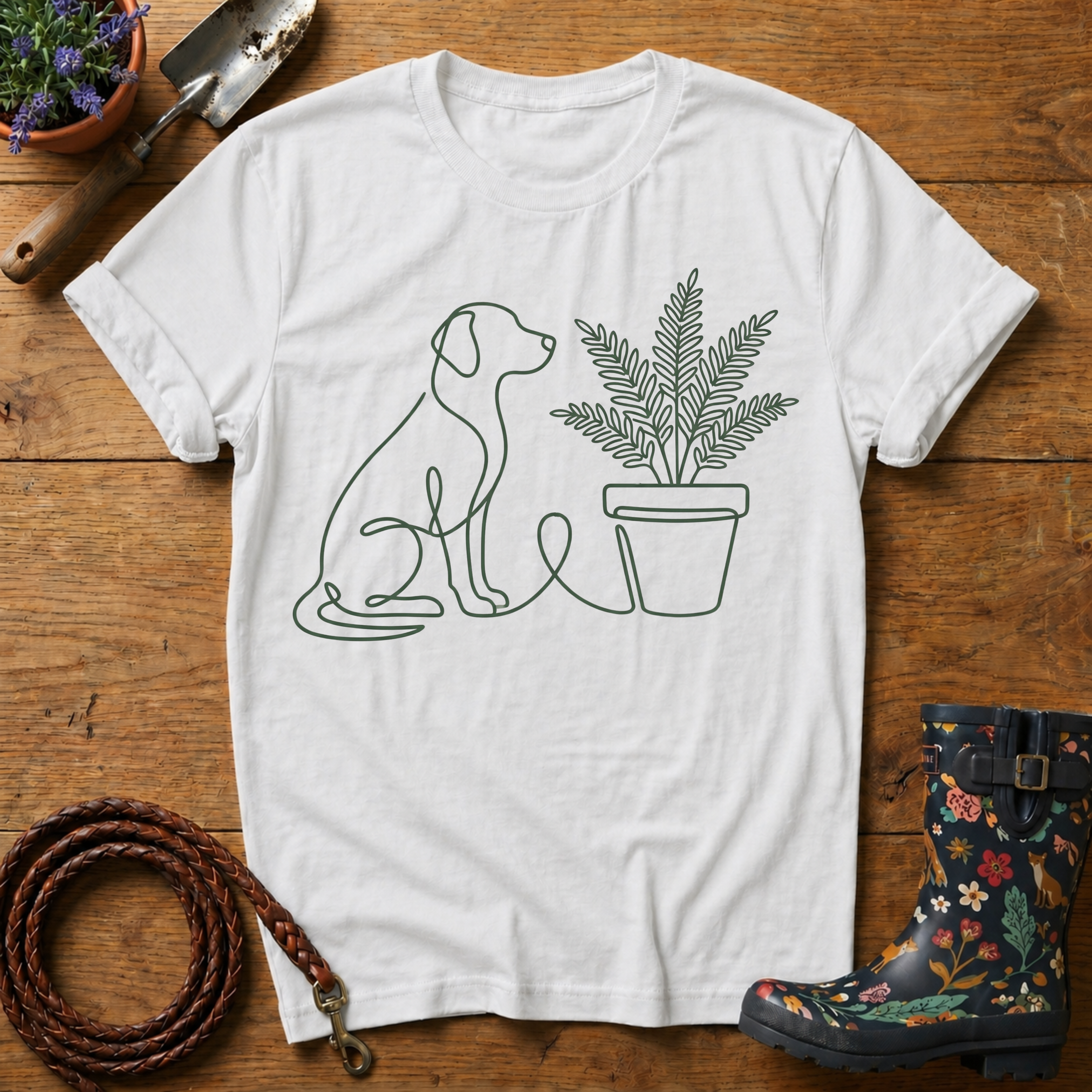 Labrador's Favourite Plant T-shirt