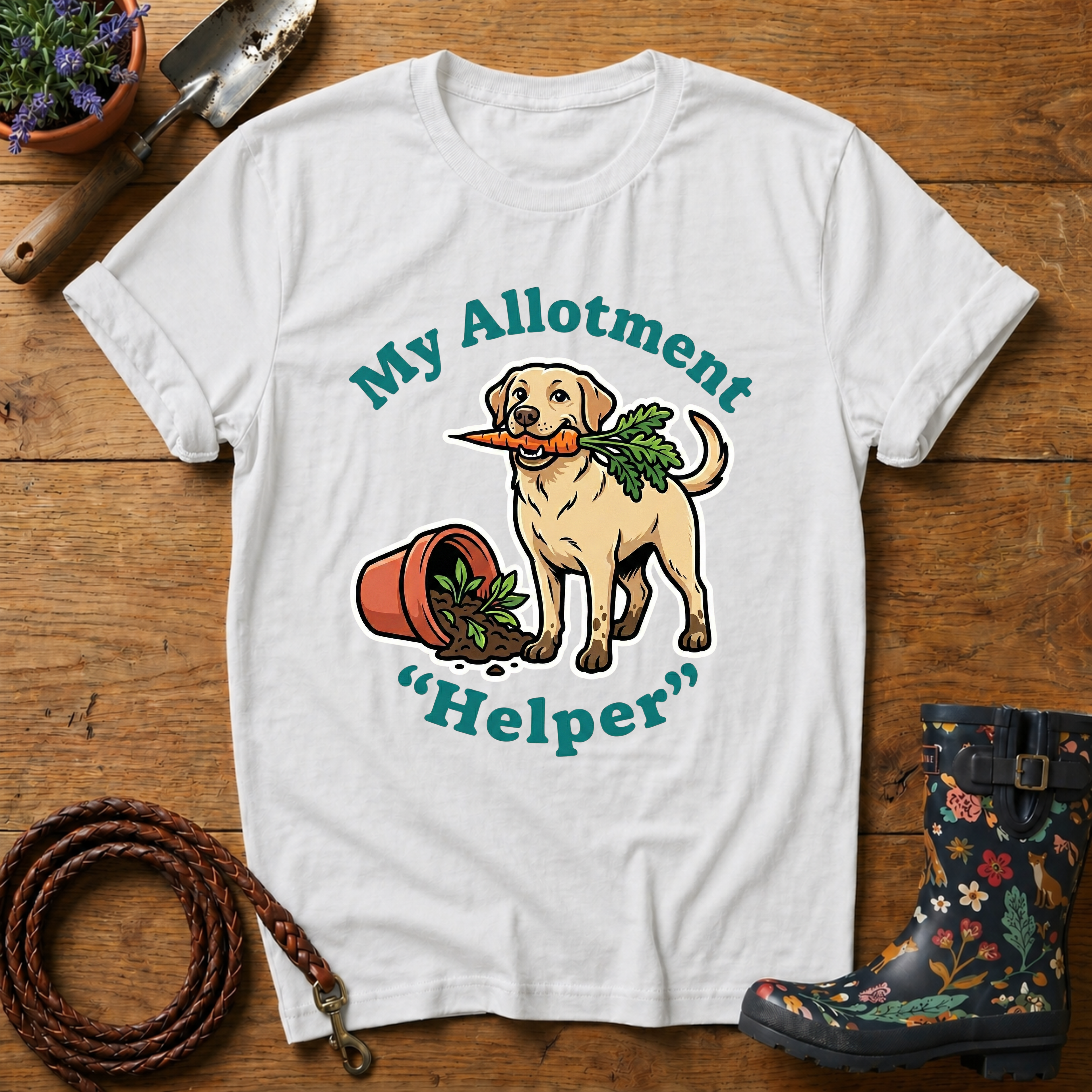Labrador Allotment 'Helper' T-shirt