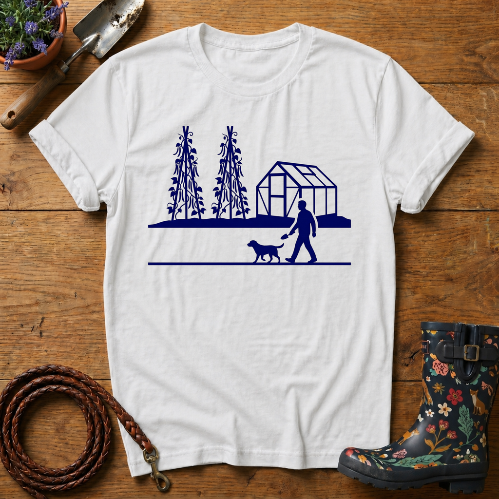 Walking to the greenhouse T-shirt